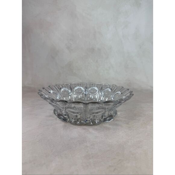 EAPG Antique Flint Glass Company Bowl 1900s Mn Glow - Picture 3 of 13